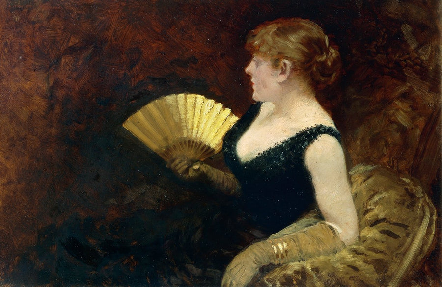 Kvinna med fanorna - Giuseppe De Nittis