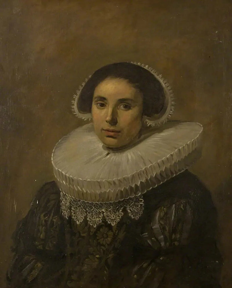 Kvinna med krage (kanske Sara Wolphaerts van Diemen) - Frans Hals