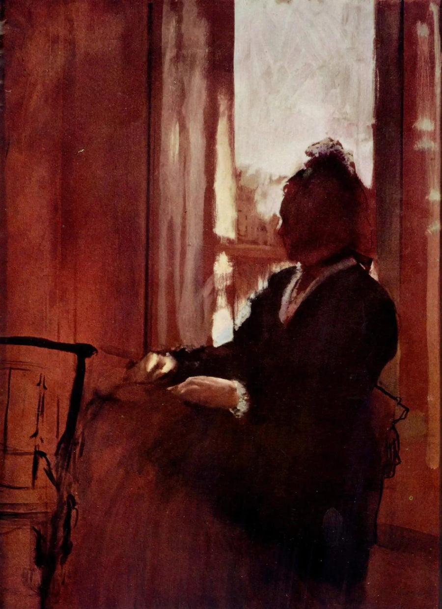 Kvinna vid fönstret - Edgar Degas