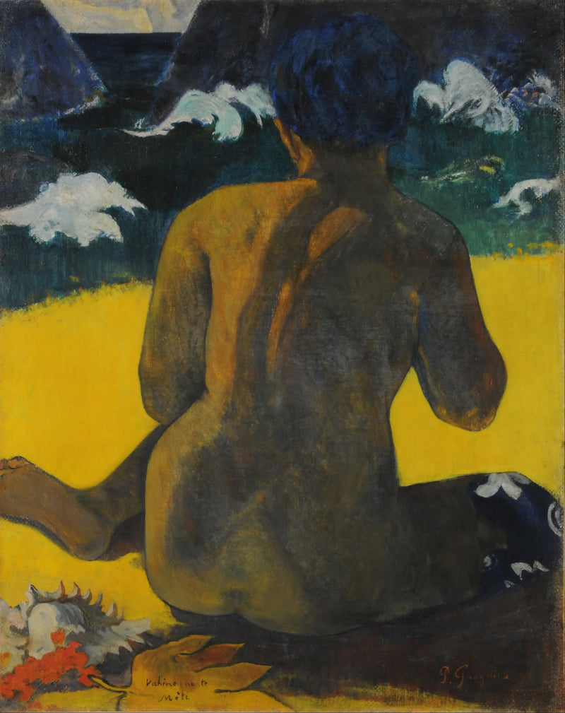 Kvinna vid havet - Paul Gauguin