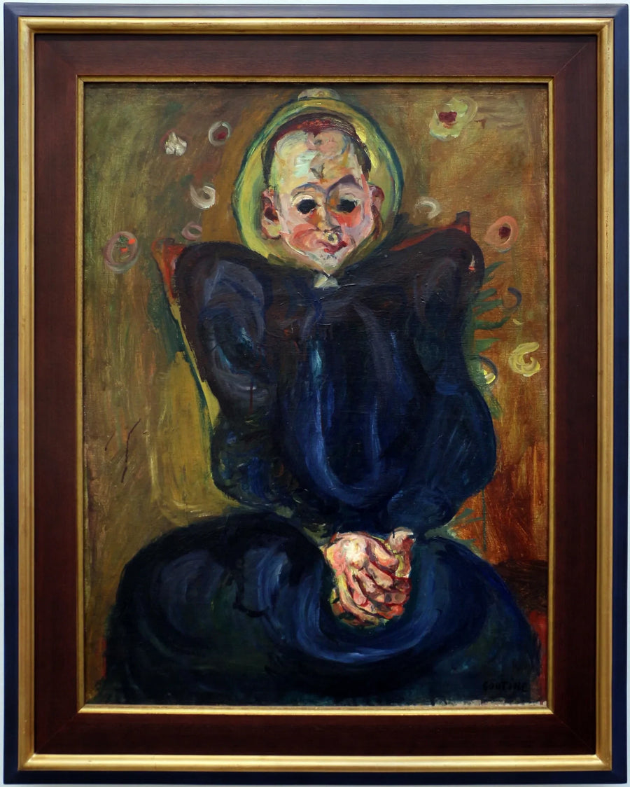 Kvinna i blå klänning - Chaim Soutine
