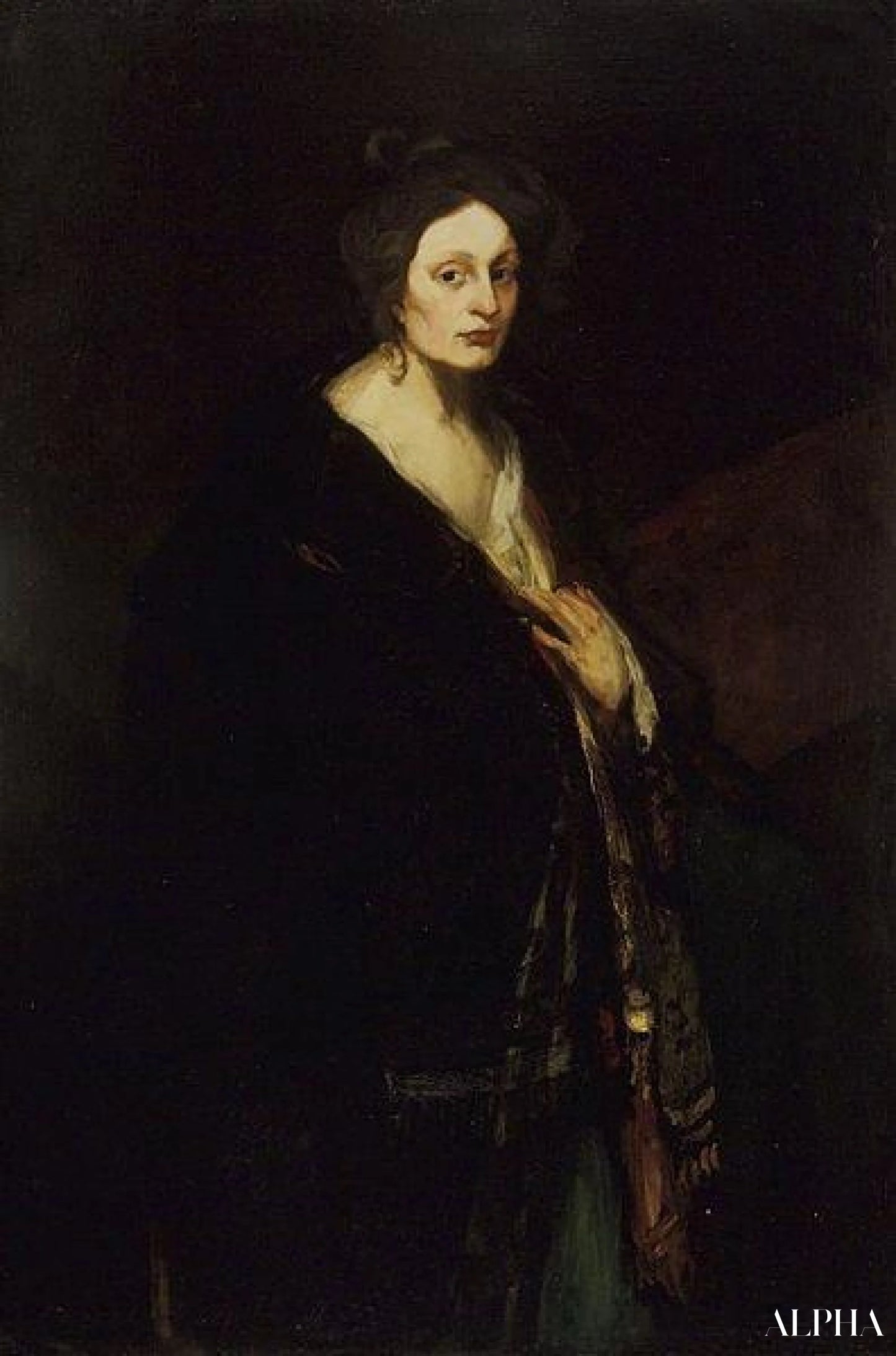 Femme à Manteau - Robert Henri - Reproductions de tableaux et peintures haut de gamme