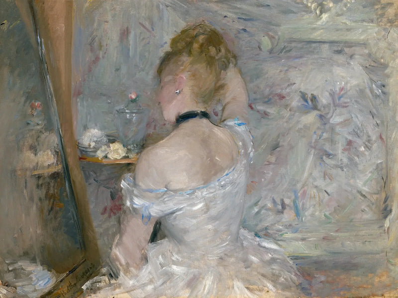 Kvinna vid sin toalett - Berthe Morisot