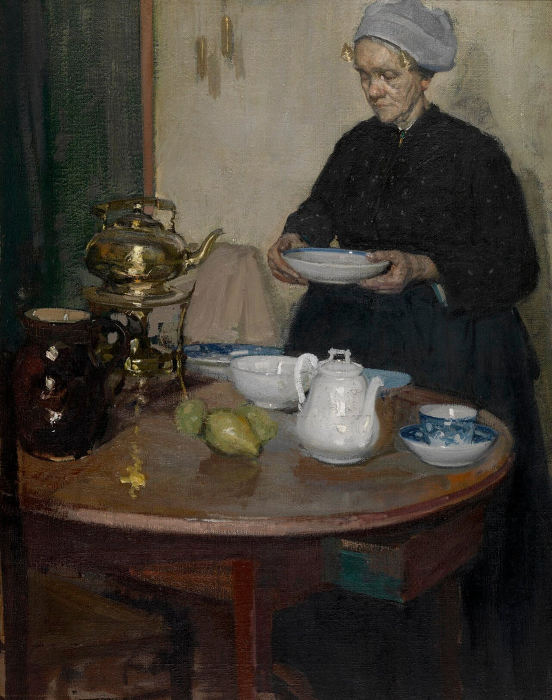 Kvinna vid bordet - Richard Edward Miller