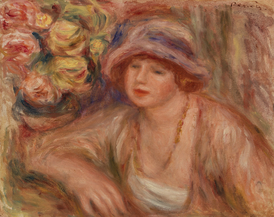 Kvinna lutande (Femme accoudée) - Pierre-Auguste Renoir