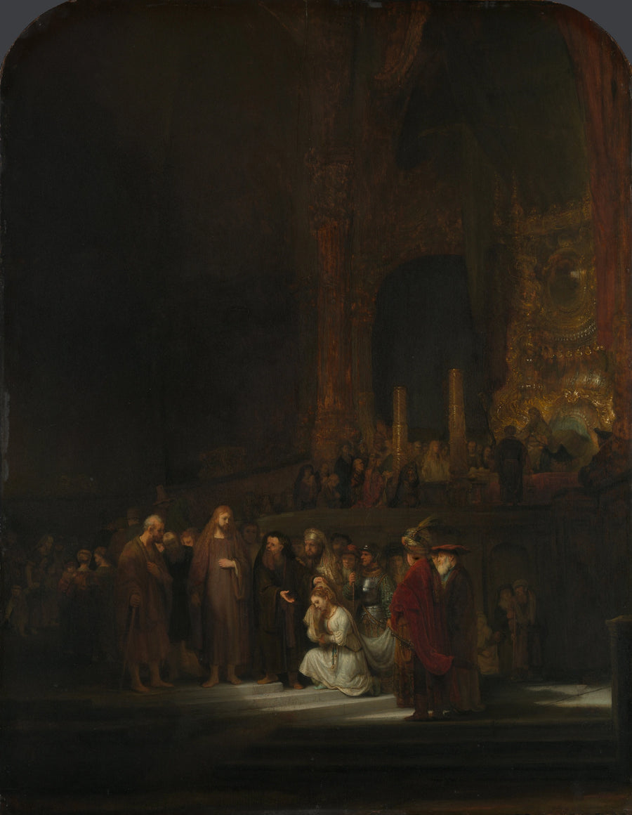Den äktenskapsbrytande kvinnan - Rembrandt