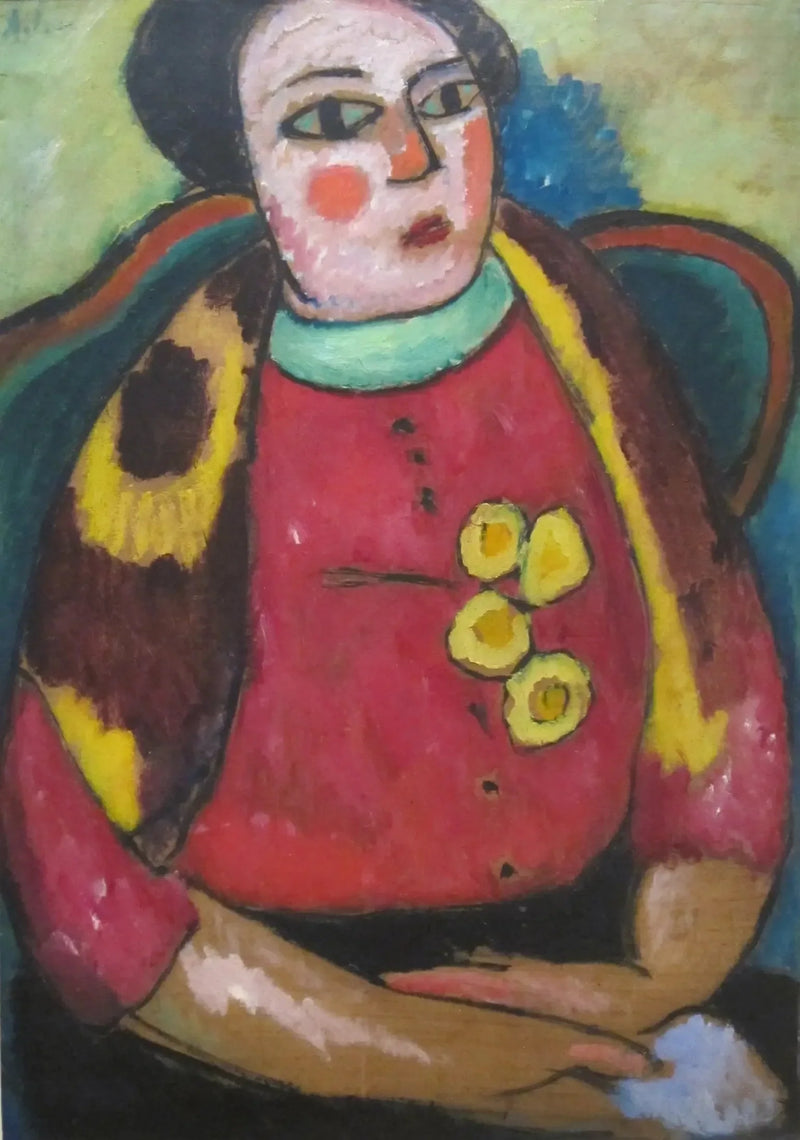 Sittande kvinna - Alexej von Jawlensky