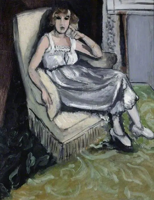 Kvinna som sitter i en fåtölj - Henri Matisse