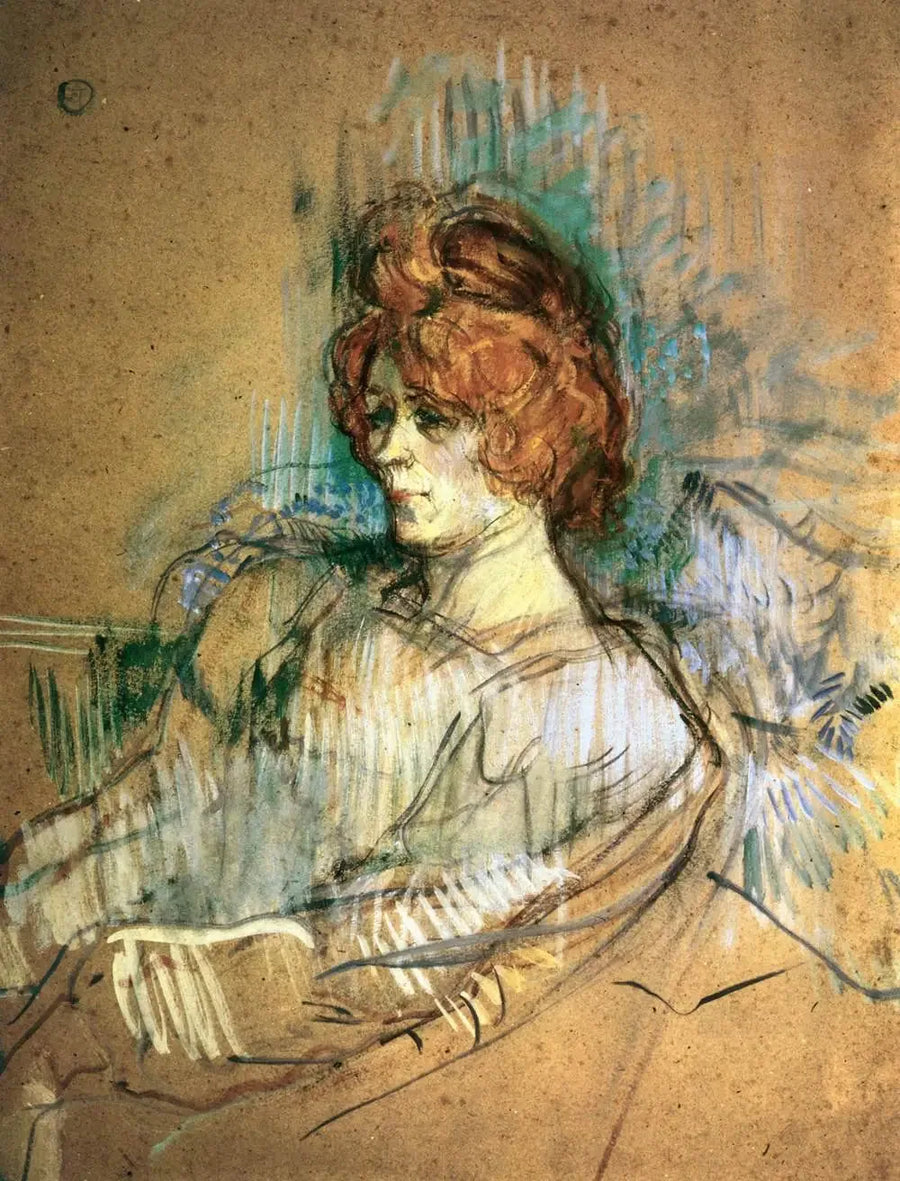 Sittande kvinna - Henri de Toulouse-Lautrec