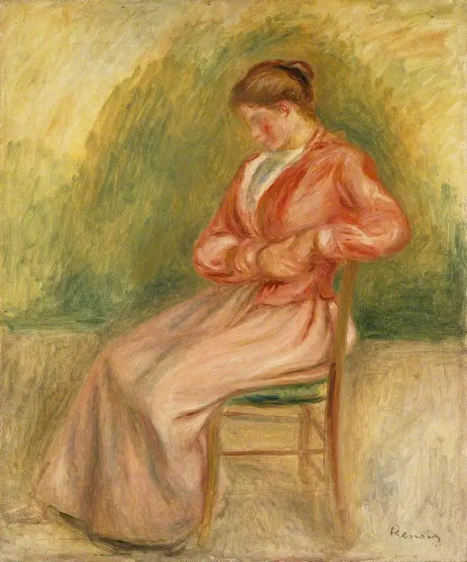 Sittande kvinna - Pierre-Auguste Renoir