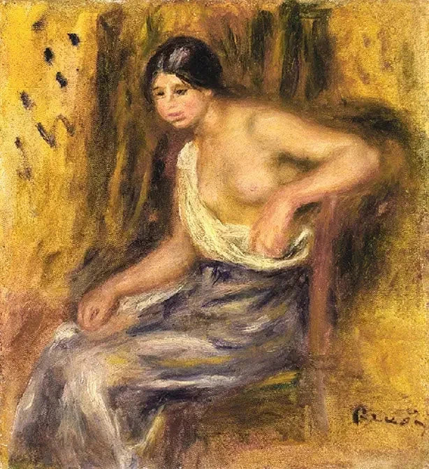 Sittande kvinna - Pierre-Auguste Renoir
