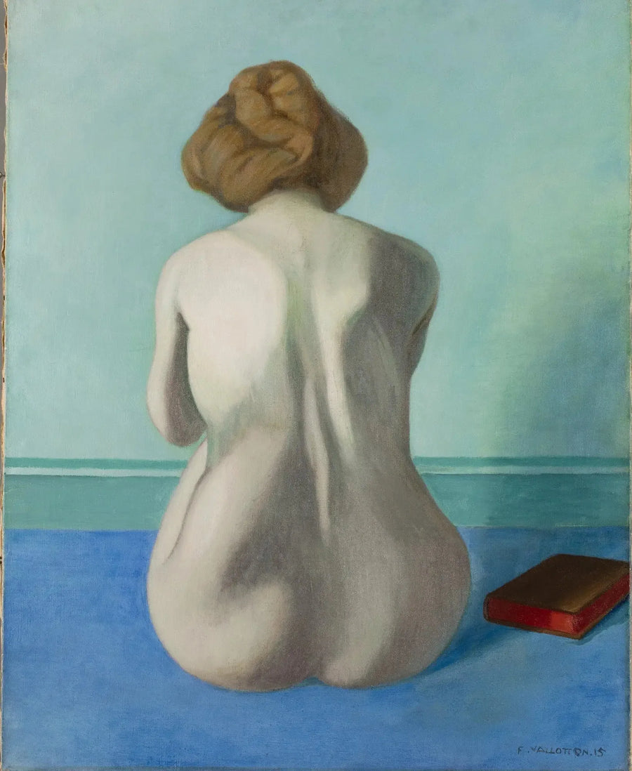 Kvinna som sitter på ryggen - Félix Vallotton