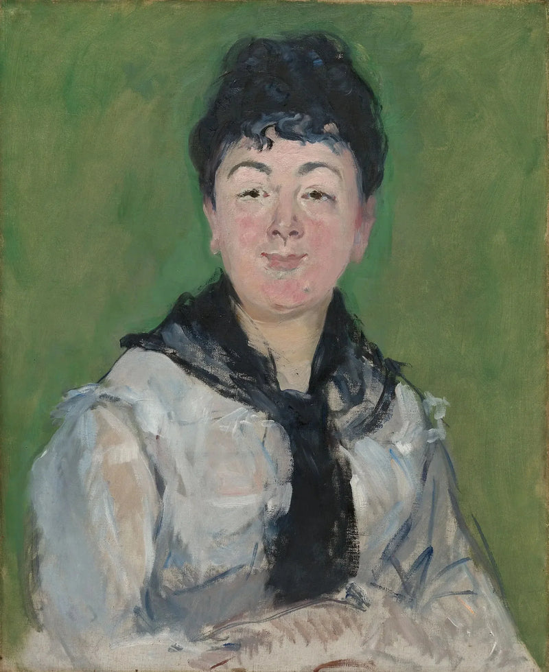 Kvinna med svart huvudduk - Édouard Manet