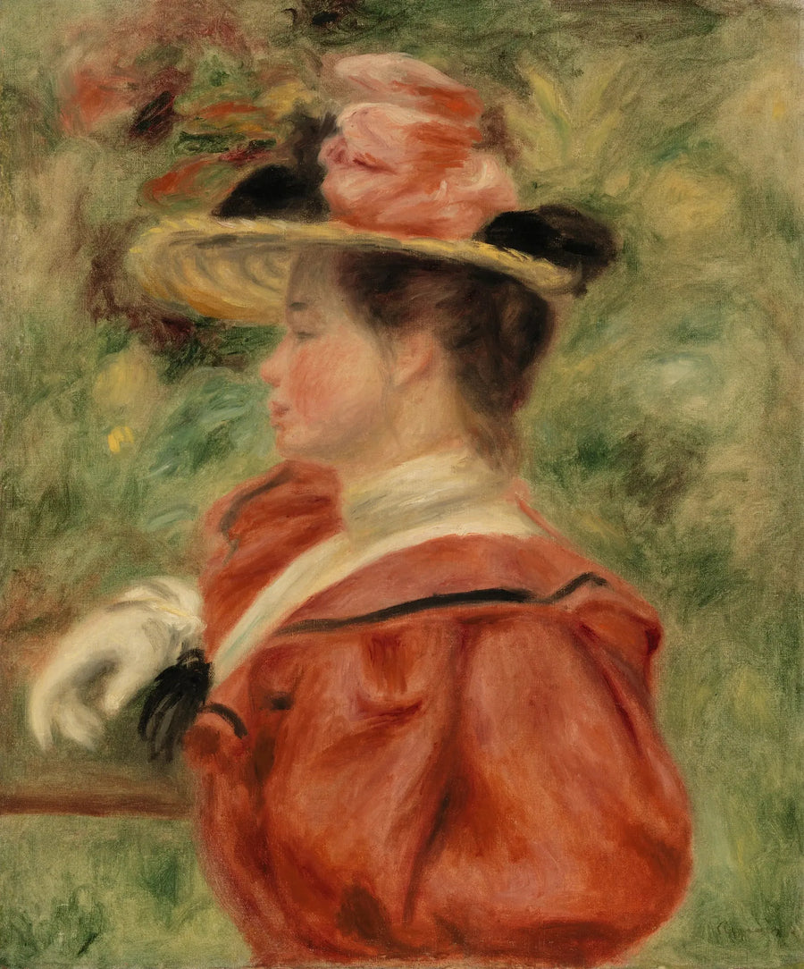 Kvinna med handske - Pierre-Auguste Renoir