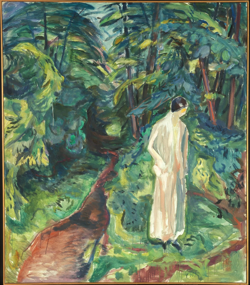 Kvinna i trädgården - Edvard Munch