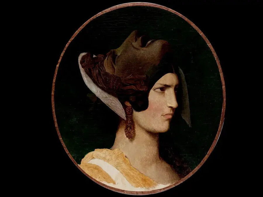 Kvinna med antik mask - Jean-Léon Gérôme