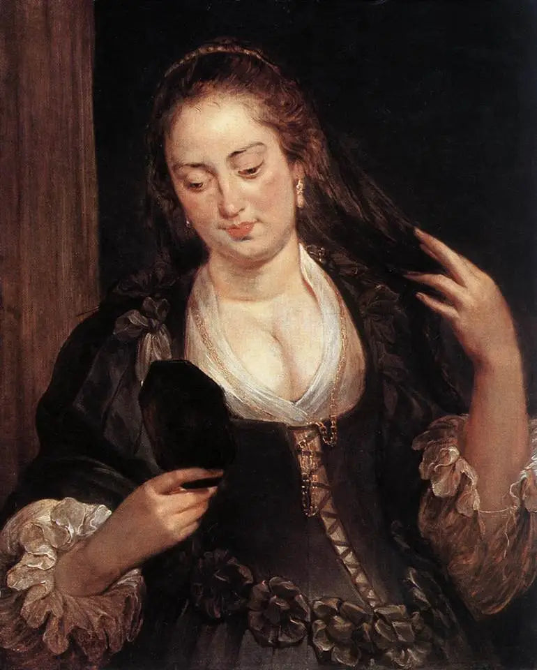 Kvinna vid spegeln - Peter Paul Rubens