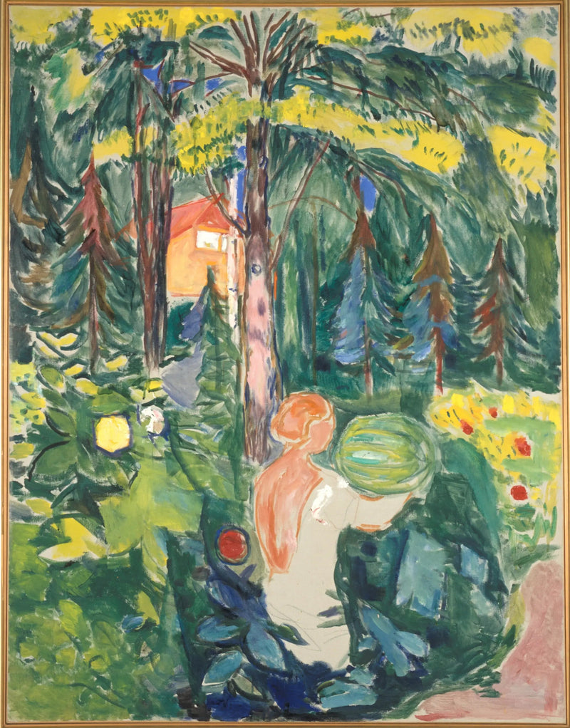 Kvinna med pumpa - Edvard Munch