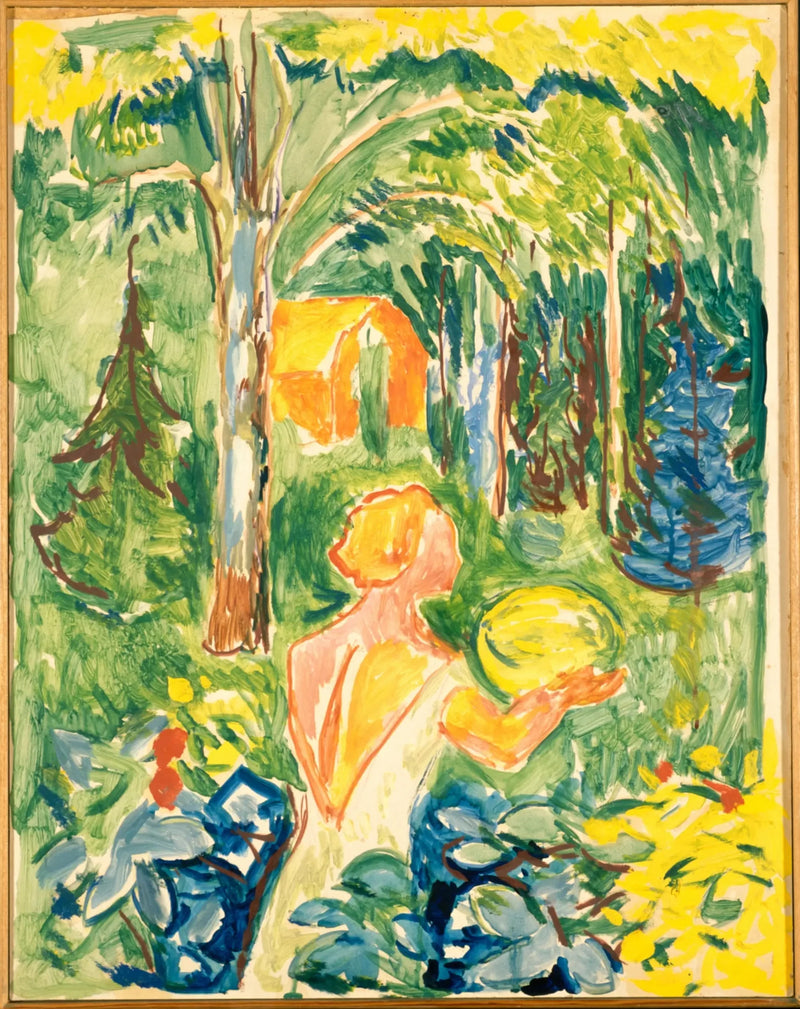 Kvinna med pumpa - Edvard Munch