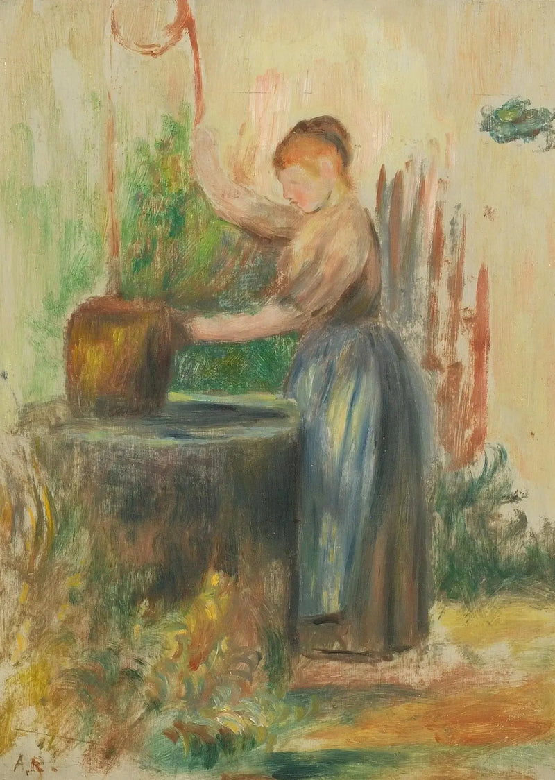 Kvinna vid brunnen - Pierre-Auguste Renoir