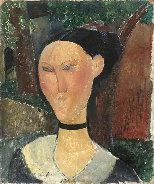 Kvinna med sammetssnöre - Amedeo Modigliani