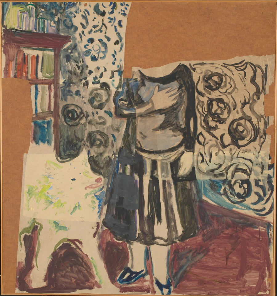 Kvinna med samojed - Edvard Munch