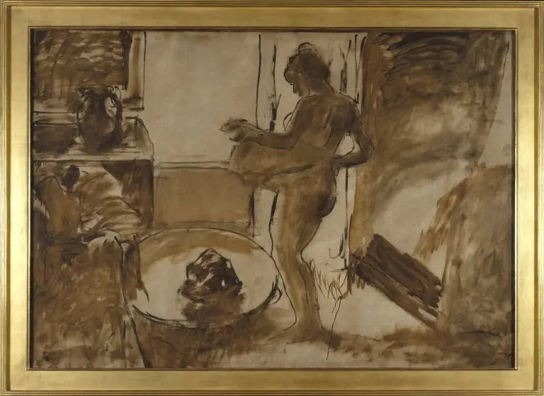 Kvinna vid badet - Edgar Degas