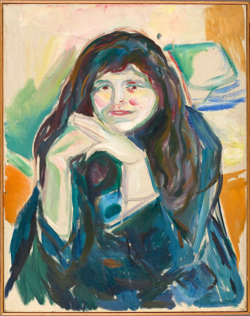 Kvinna med utsläppt hår - Edvard Munch