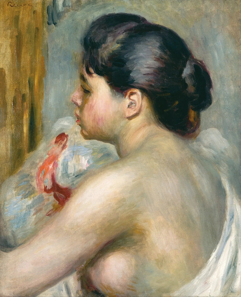 Kvinna med svart hår - Pierre-Auguste Renoir