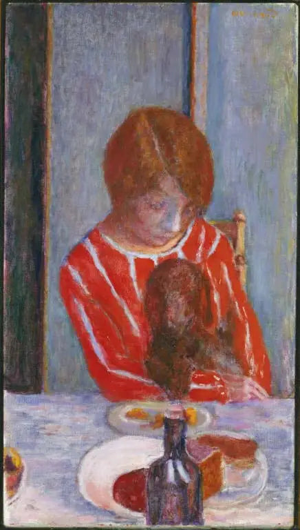 Kvinna med hund - Pierre Bonnard