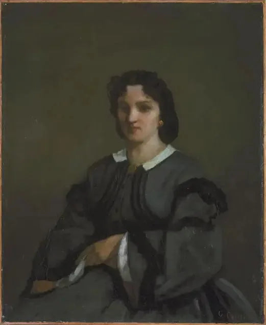 Kvinna med handskar - Gustave Courbet