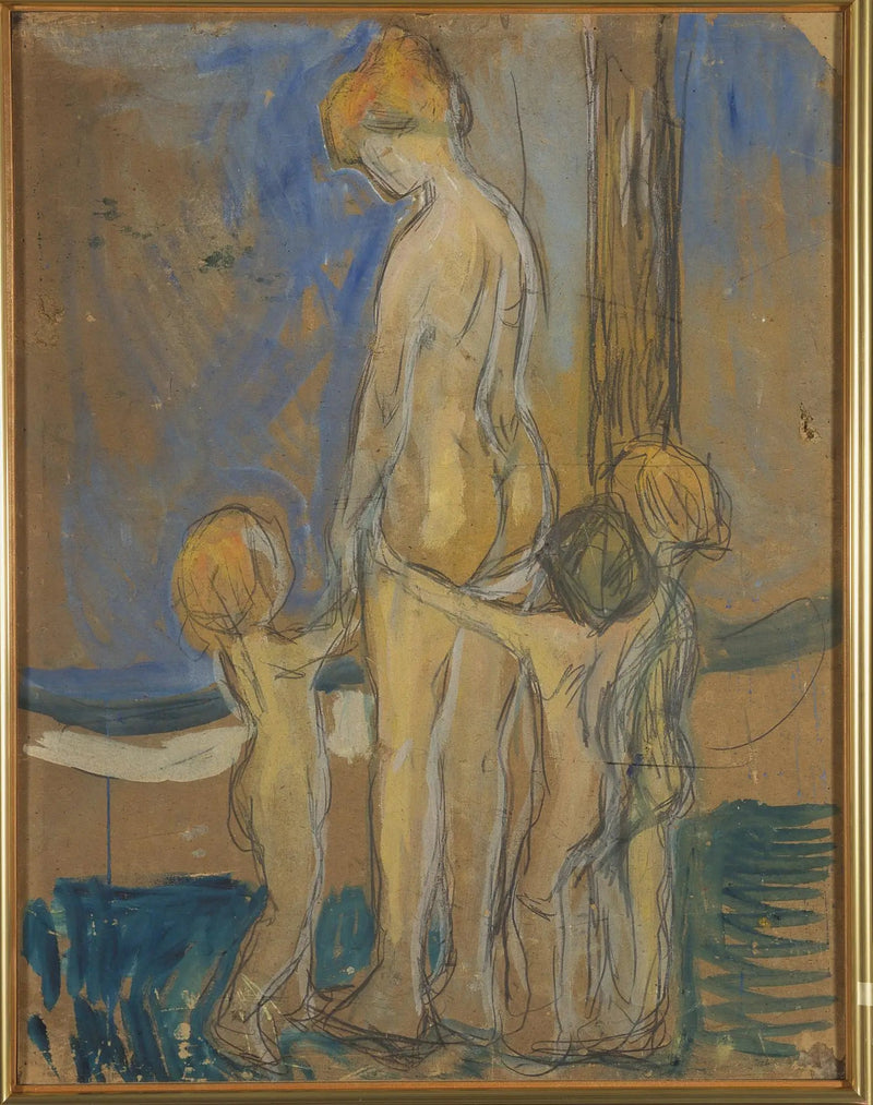 Kvinna med barn - Edvard Munch