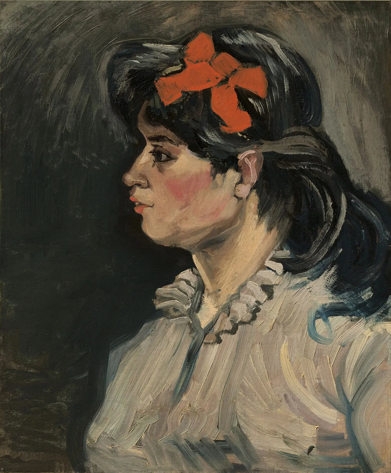 Kvinna med ett rött band - Vincent van Gogh