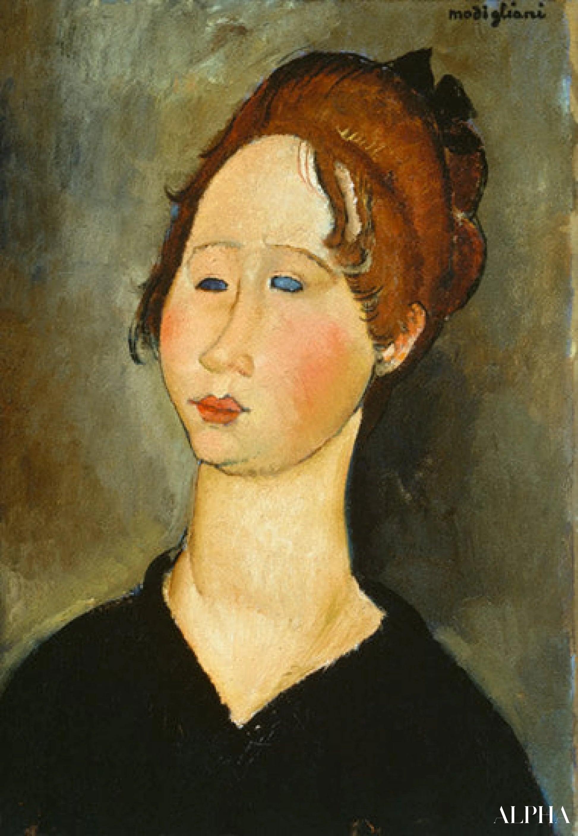 Femme bourguignonne - Amedeo Modigliani - Reproductions de tableaux et peintures haut de gamme
