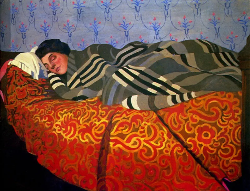 Kvinnlig sovande kvinna - Félix Vallotton