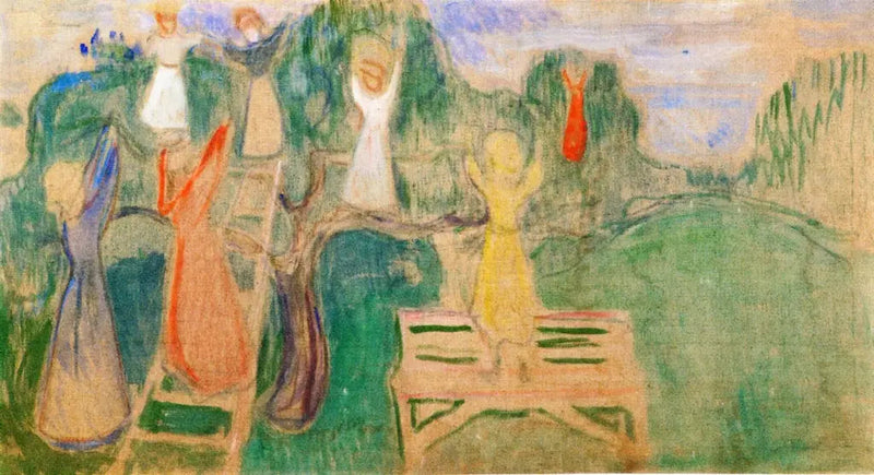 Kvinna som plockar frukter - Edvard Munch