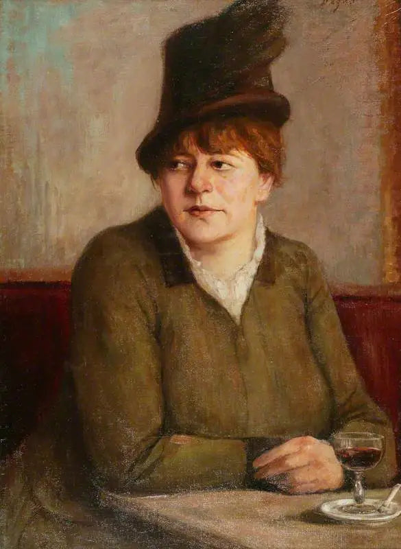 Kvinna på ett café - Edgar Degas