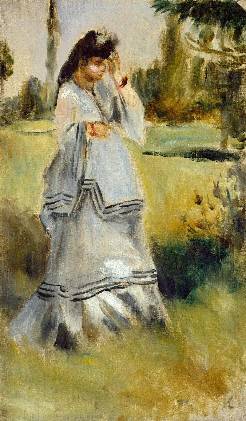 Kvinna i en park - Pierre-Auguste Renoir