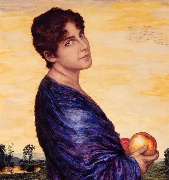 Kvinna i ett Landskap - Franz Von Stuck