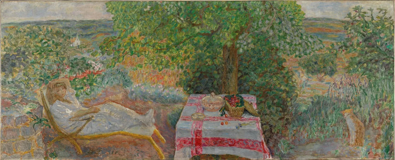 Kvinna i ett landskap - Pierre Bonnard