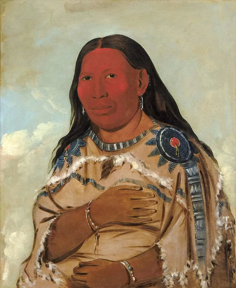 Kvinnor med två korpar - George Catlin