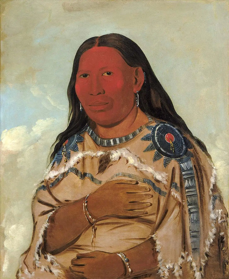 Kvinnor med två korpar - George Catlin