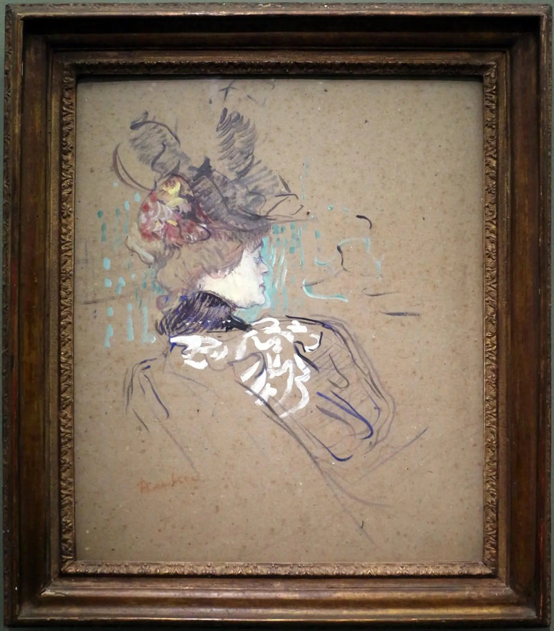 Profil av kvinna - Henri de Toulouse-Lautrec