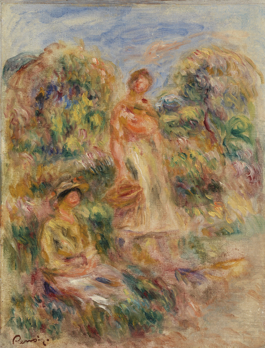Två badande kvinnor - Pierre-Auguste Renoir