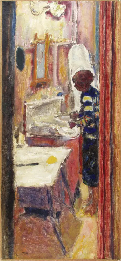 Kvinna stående i ett rum - Pierre Bonnard