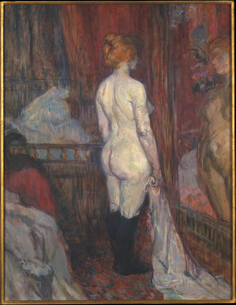 Kvinna framför en spegel - Henri de Toulouse-Lautrec