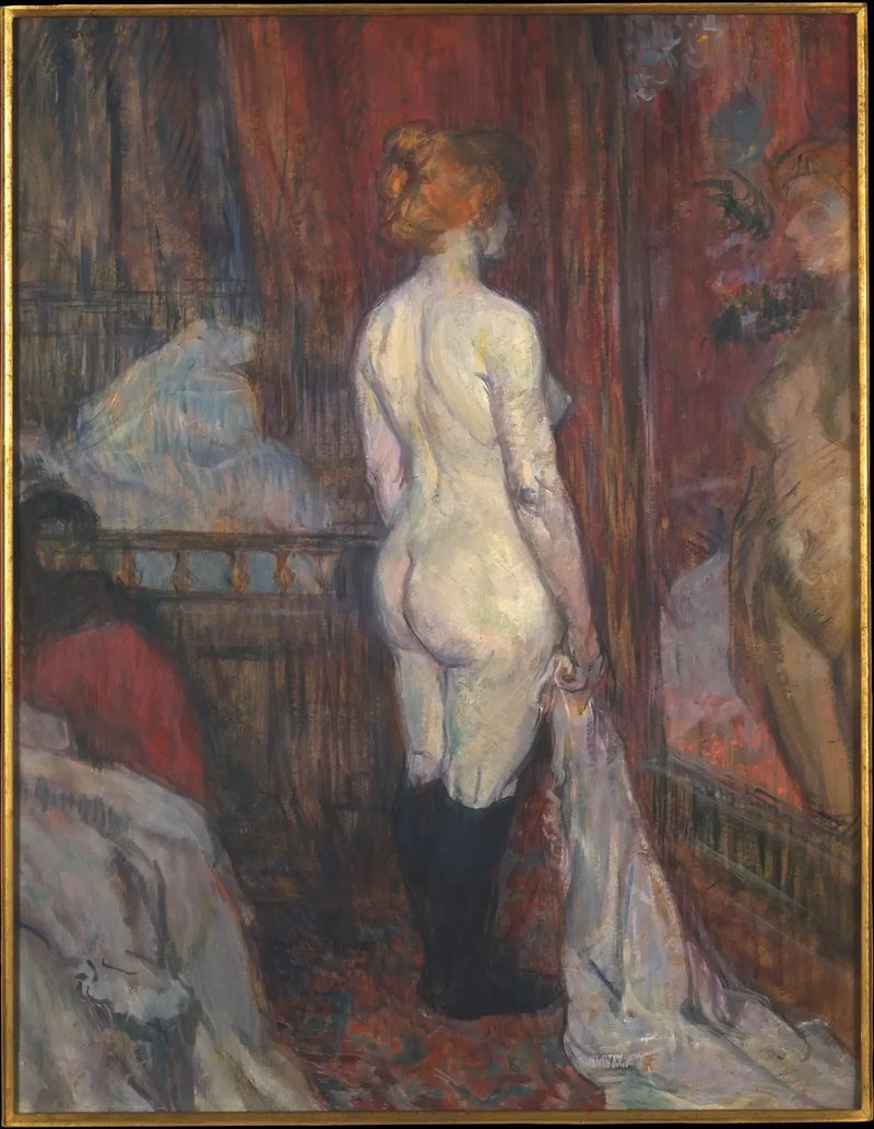 Kvinna framför en spegel - Henri de Toulouse-Lautrec