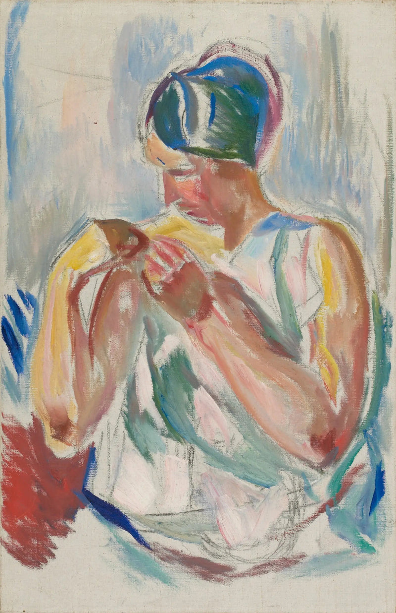 Kvinna i morgonrock - Edvard Munch