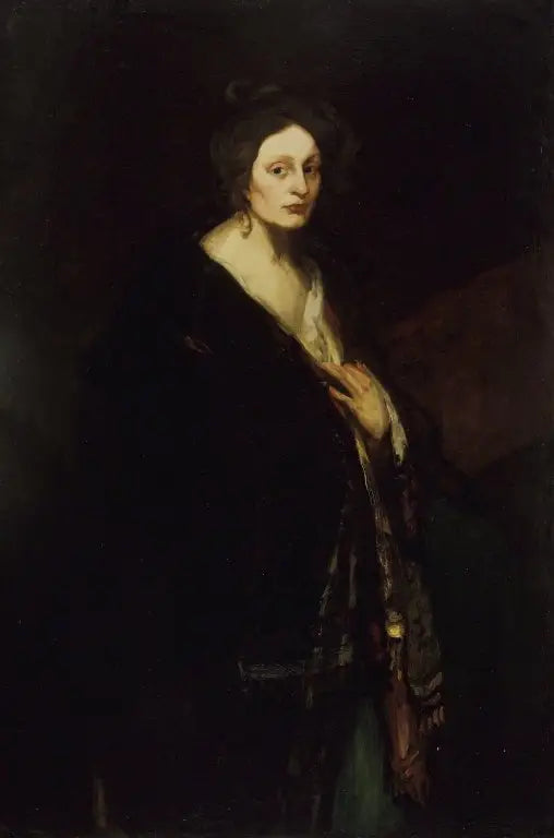 Kvinna i kappa - Robert Henri