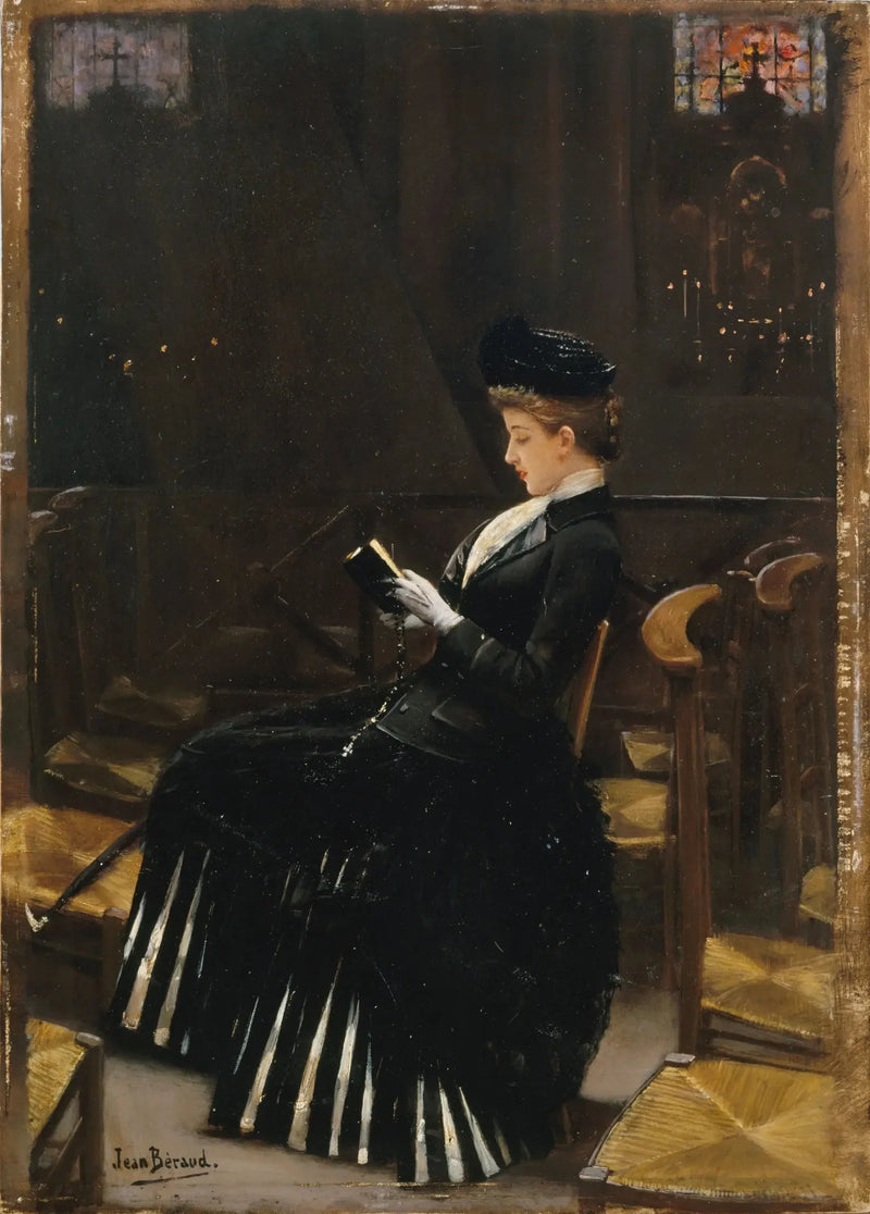 Kvinna i bön - Jean Béraud